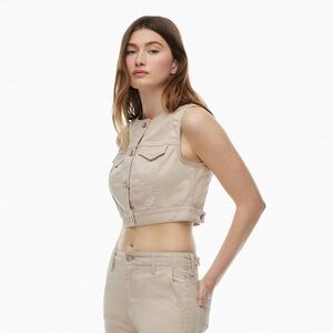 Aritzia Denim Forum The '90s Denim Top‎ NWT